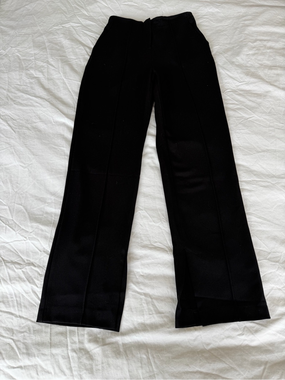 Topshop Black Business Casual Pants With Side Slit - Picture 5 of 6